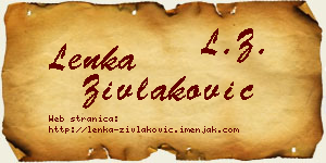 Lenka Zivlaković vizit kartica